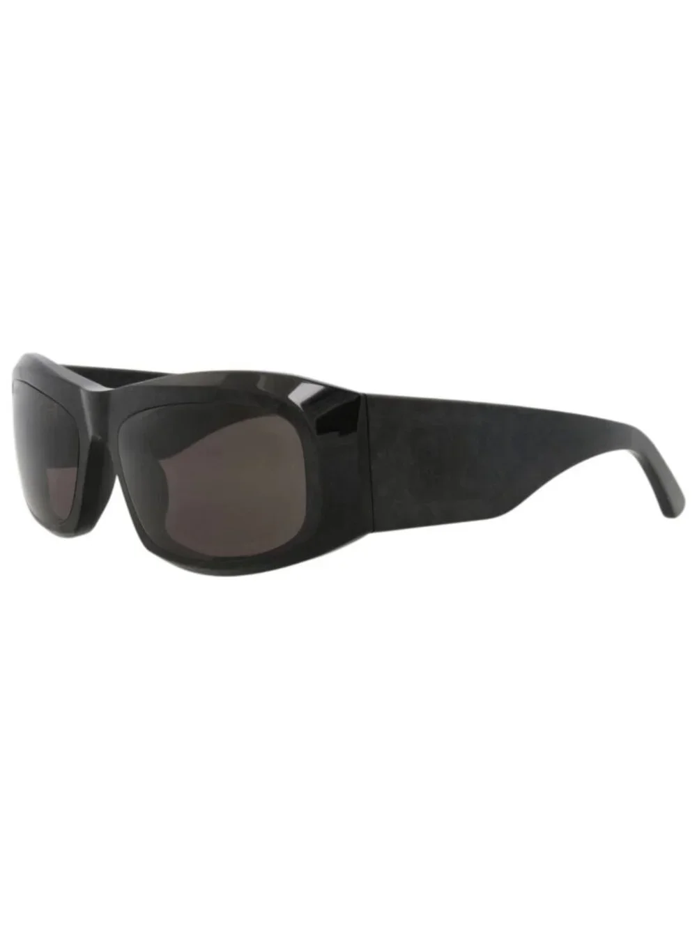 New Balenciaga Women's Sunglasses Square Rectangle Recycled Acetate Frame Black